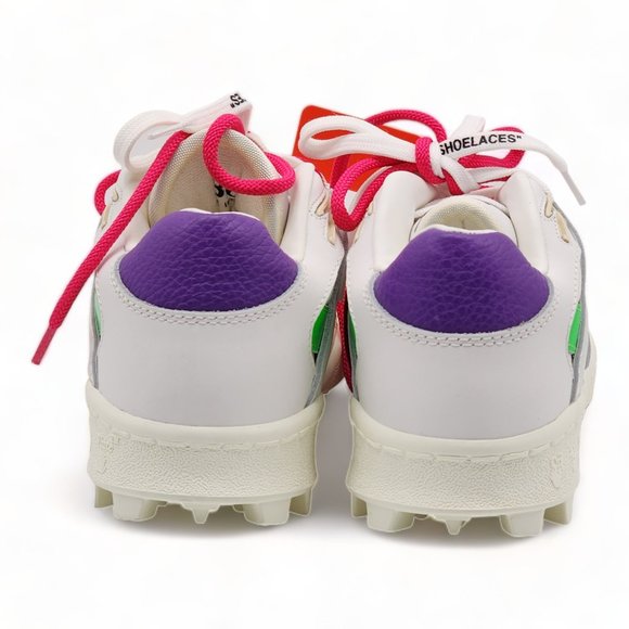Off-White Virgil Abloh Women's Mountain Cleats Arrow Low Top Sneakers White - Picture 5 of 14